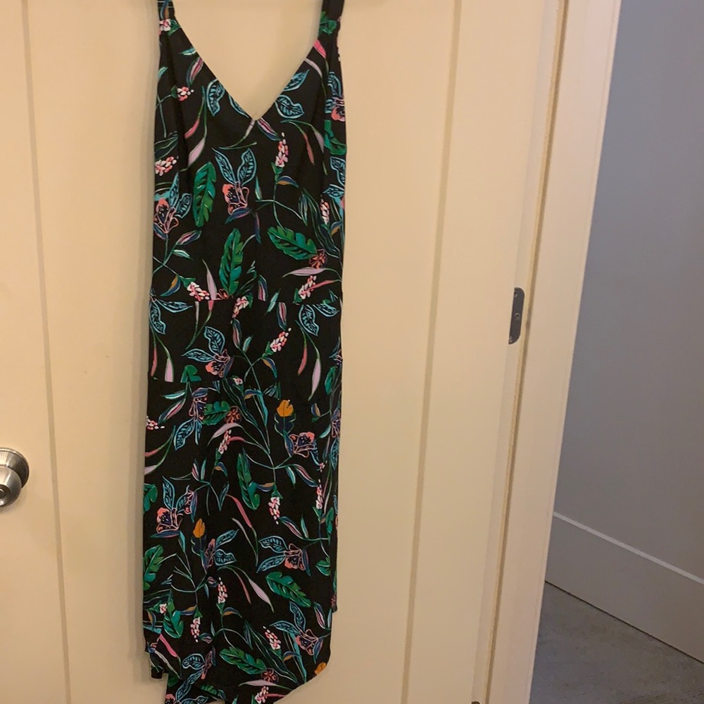 Tropical print dress